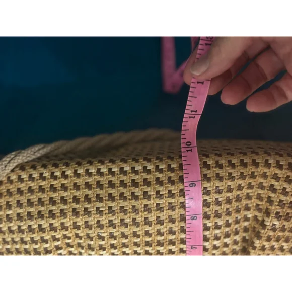 Vintage Delli Beige Brown Woven Bamboo Handle One Size Shoulder Bag - Picture 11 of 11